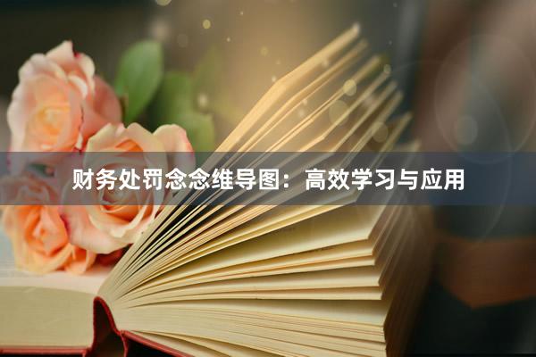 财务处罚念念维导图：高效学习与应用